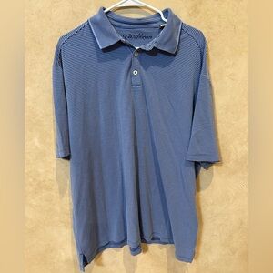 Peter Millar Navy Striped Polo Shirt